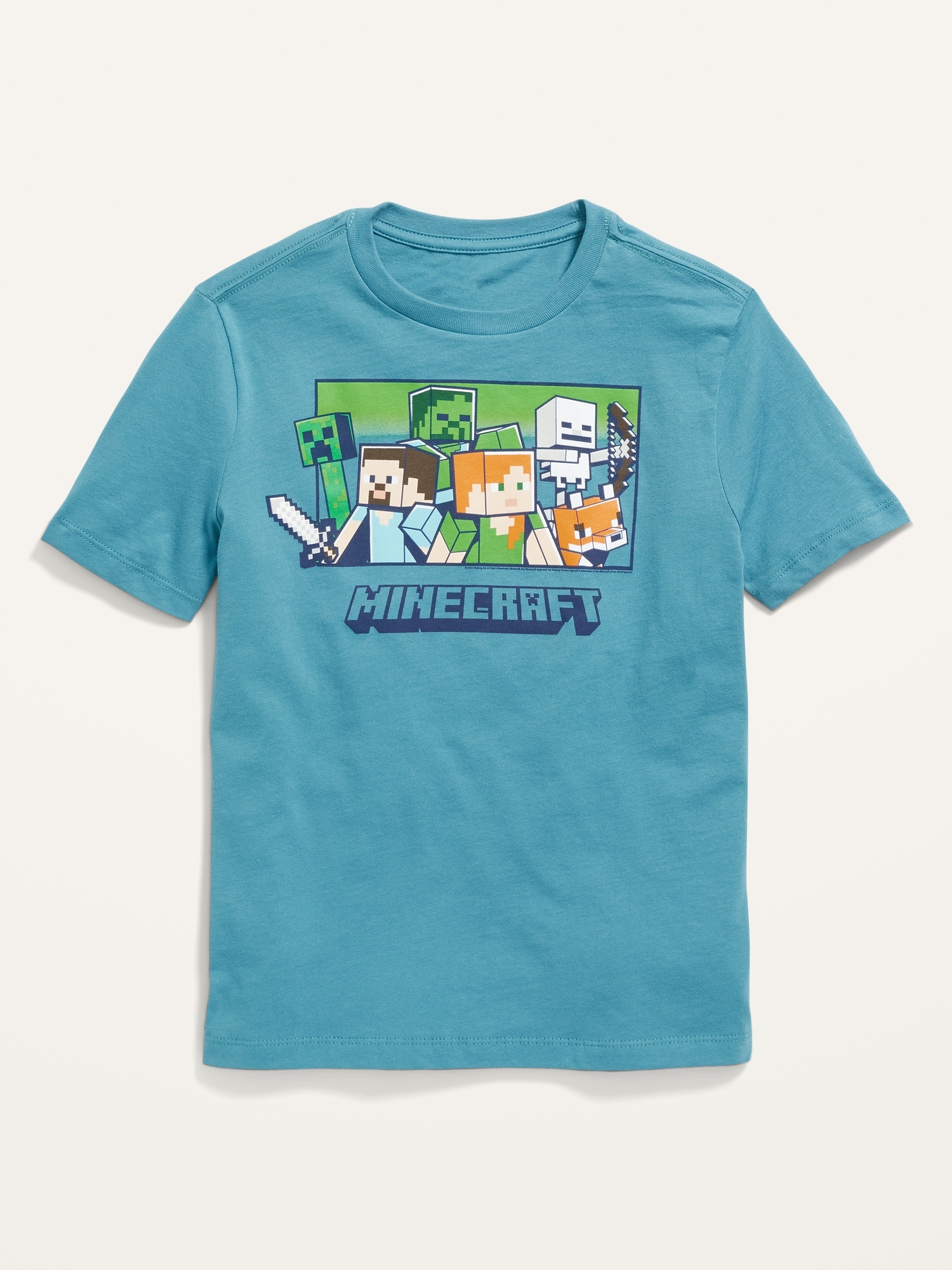 T shirt minecraft enfant hot sale