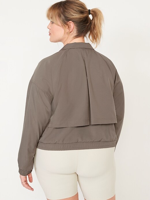 Image number 8 showing, Loose StretchTech Zip-Front Jacket for Women