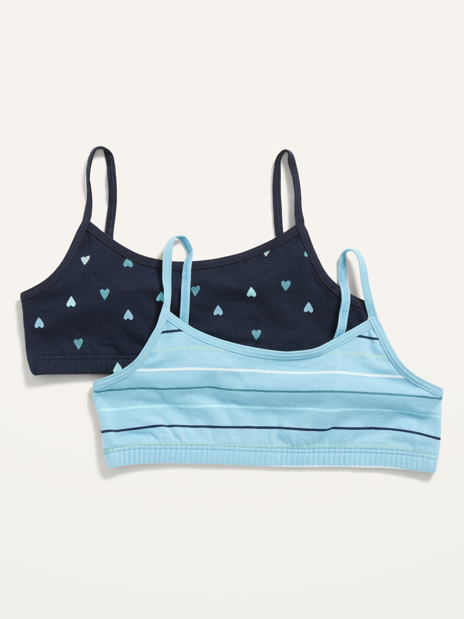 Old Navy Jersey-Knit Lace-Trim Cami Bra 2-Pack for Girls