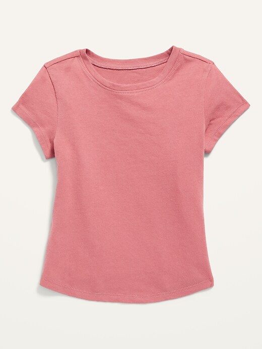 Old Navy Short-Sleeve Crew-Neck T-Shirt for Toddler Girls. 1