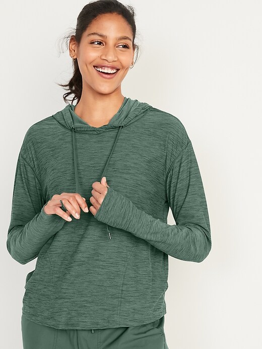 old navy slub knit hoodie