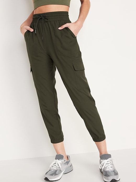 High Waisted StretchTech Cargo Joggers Old Navy