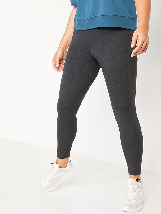 L'image numéro 5 présente Legging tendance à taille haute en jersey à superposer