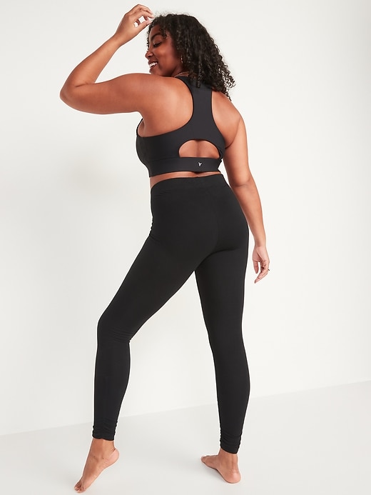 Image number 6 showing, High-Waisted Ruched Ankle-Length Leggings for Women