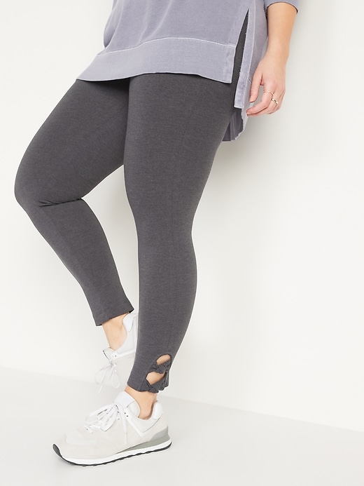 Image number 5 showing, High-Waisted Double-Knot Ankle Leggings For Women