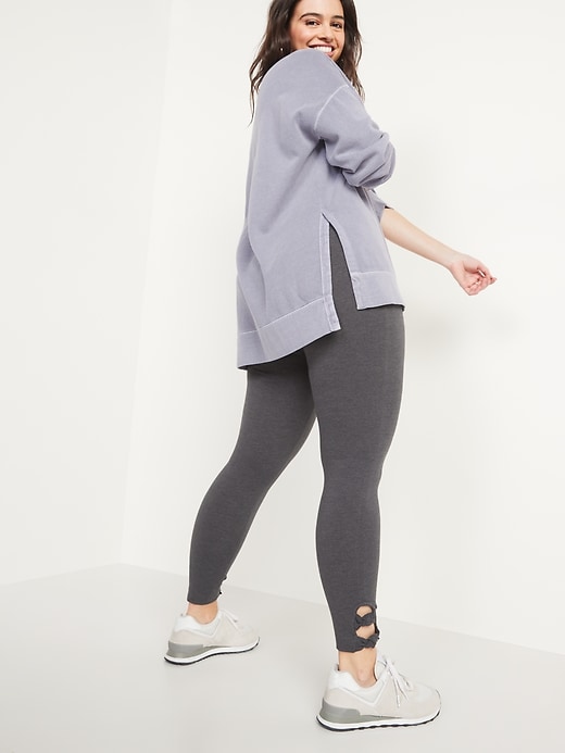 Image number 6 showing, High-Waisted Double-Knot Ankle Leggings For Women
