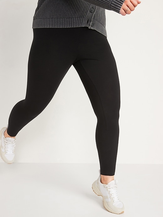 Image number 5 showing, Mid-Rise Jersey Leggings For Women