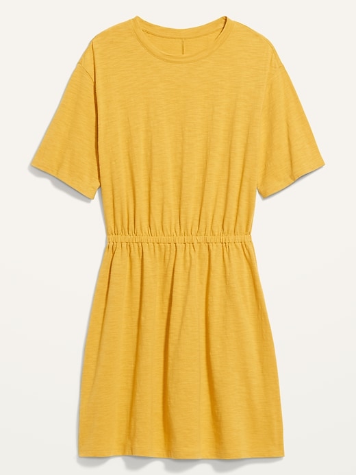 Image number 4 showing, Waist-Defined Slub-Knit Mini Dress for Women