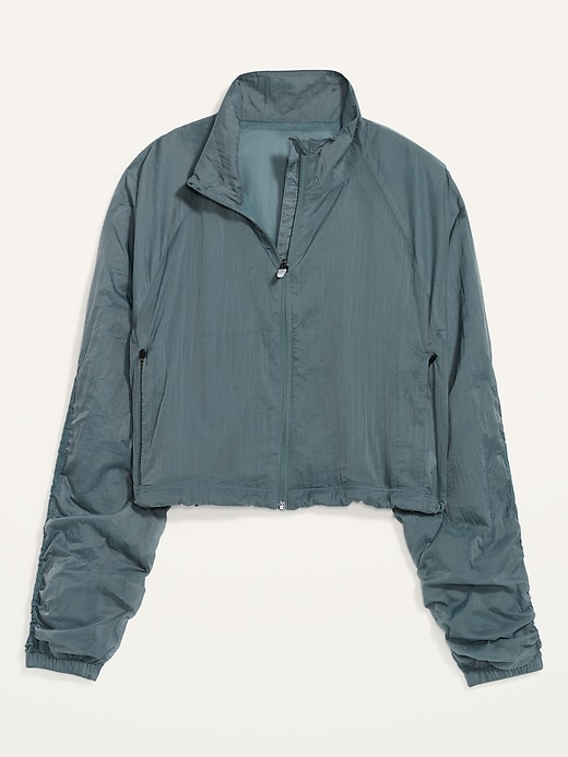 Image number 3 showing, Cropped Lightweight Water-Repellent Run Jacket for Women