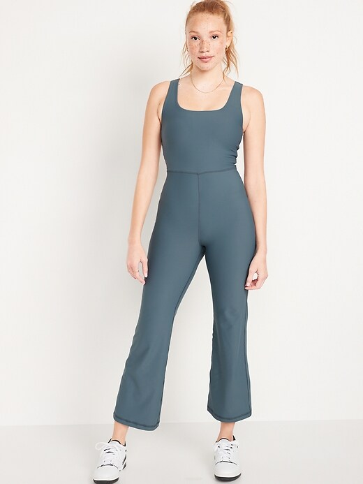 Image number 1 showing, Sleeveless PowerSoft Flared Jumpsuit for Women