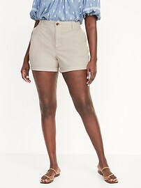 High-Waisted OGC Chino Shorts for Women 