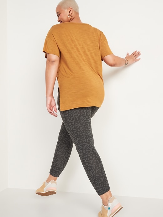 Image number 6 showing, High-Waisted Leopard-Print Ankle Leggings For Women
