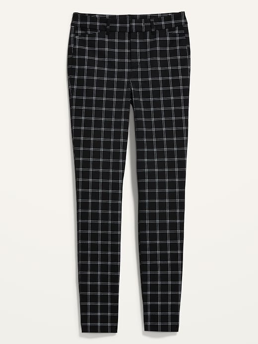 Image number 4 showing, High-Waisted Pixie Windowpane-Plaid Ankle Pants for Women