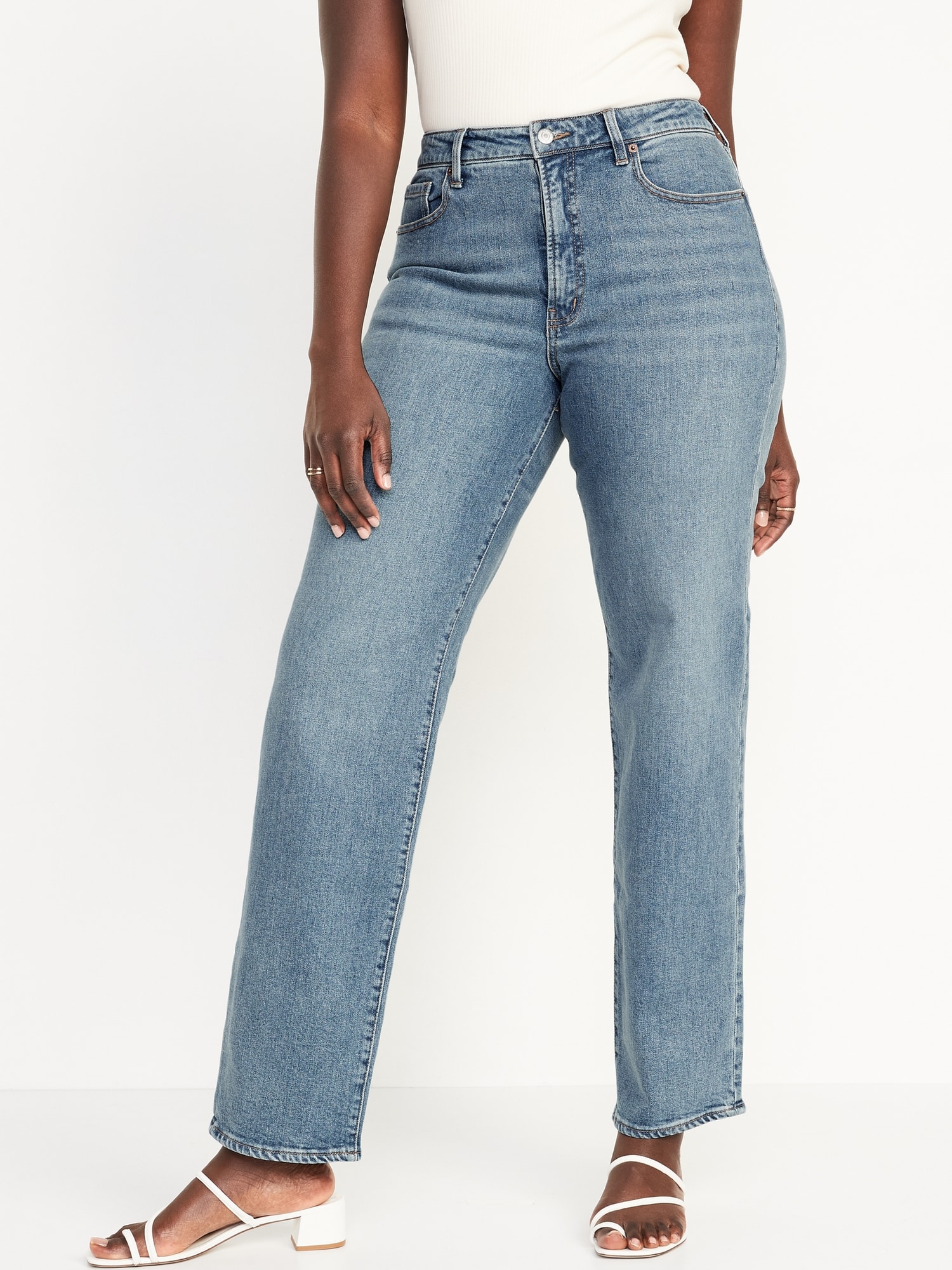 High-Waisted OG Loose Utility Jeans, Old Navy