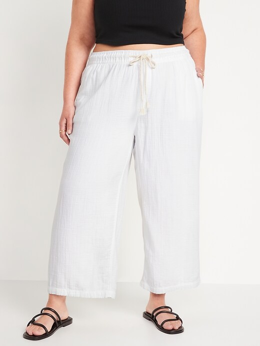 Image number 7 showing, High-Waisted Textured Soft Pants for Women