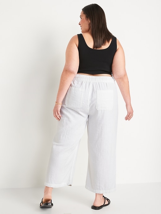 Image number 8 showing, High-Waisted Textured Soft Pants for Women