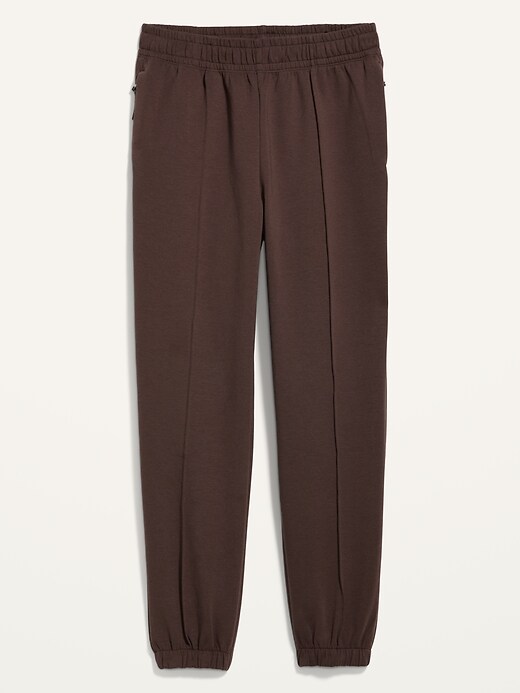 Image number 4 showing, High-Waisted Dynamic Fleece Pintucked Sweatpants
