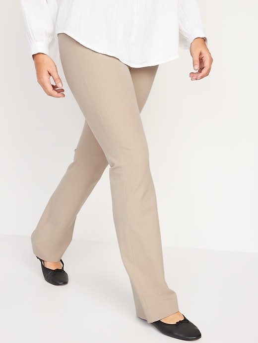 Image number 4 showing, High-Waisted Pixie Full-Length Flare Pants for Women