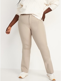 High-Waisted Pixie Full-Length Flare Pants for Women