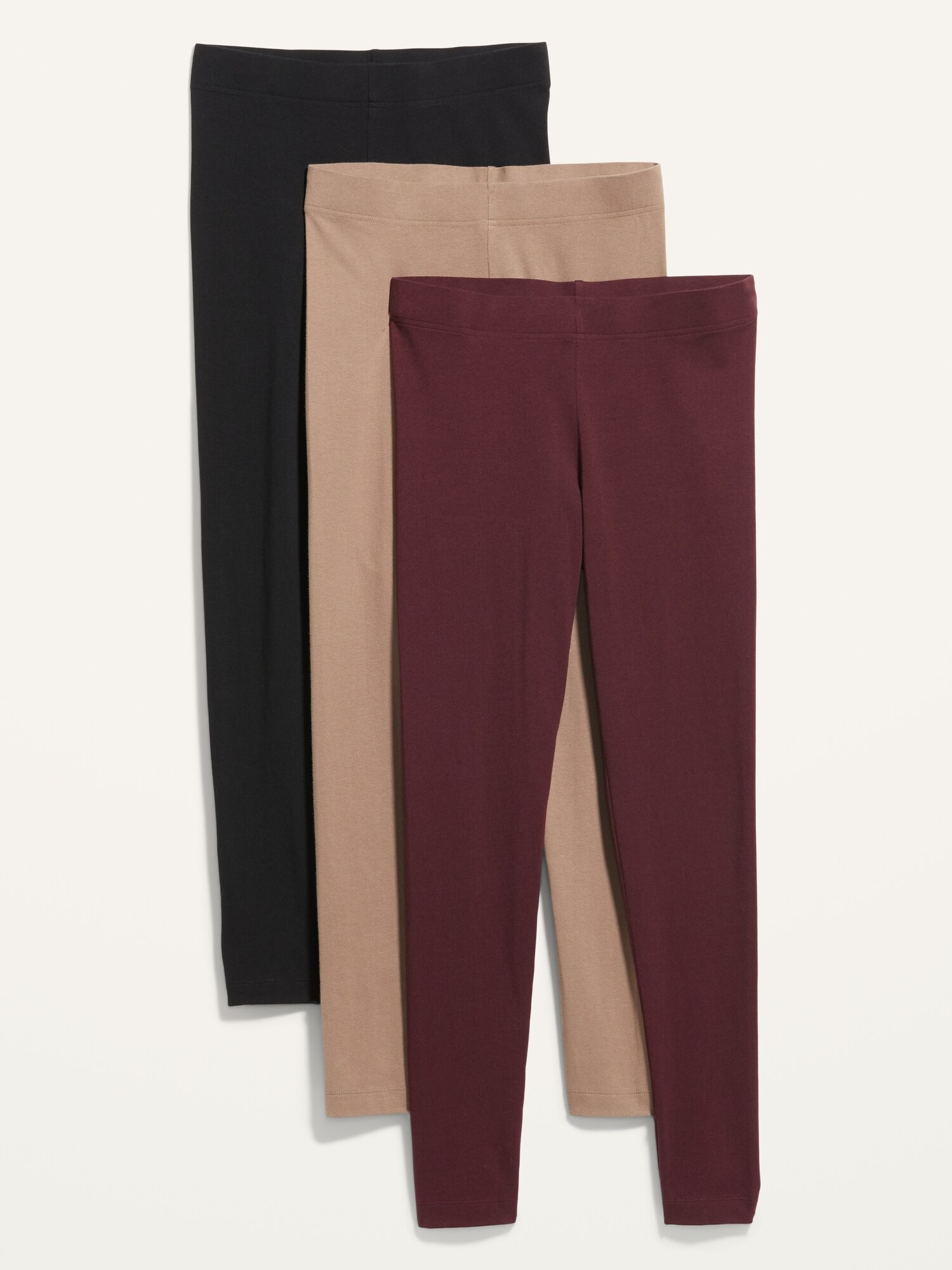 High-Waisted Leggings 3-Pack For Women 
