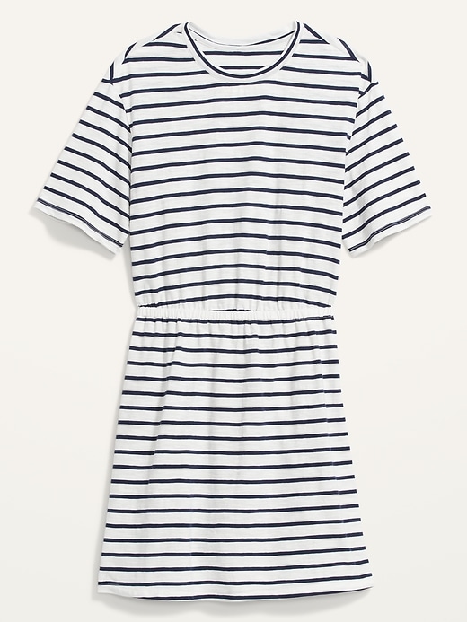Image number 4 showing, Waist-Defined Striped Mini Dress for Women
