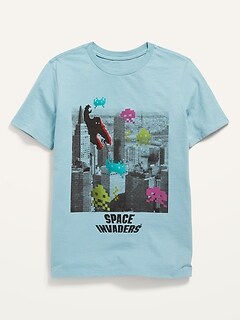 T-shirt unisexe à imprimé Space Invaders™ pour Enfant