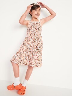 Printed Jersey-Knit Fit & Flare Cami Dress for Girls