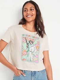 Licensed Pop Culture Graphic Cropped T-Shirt for Women | Old Navy