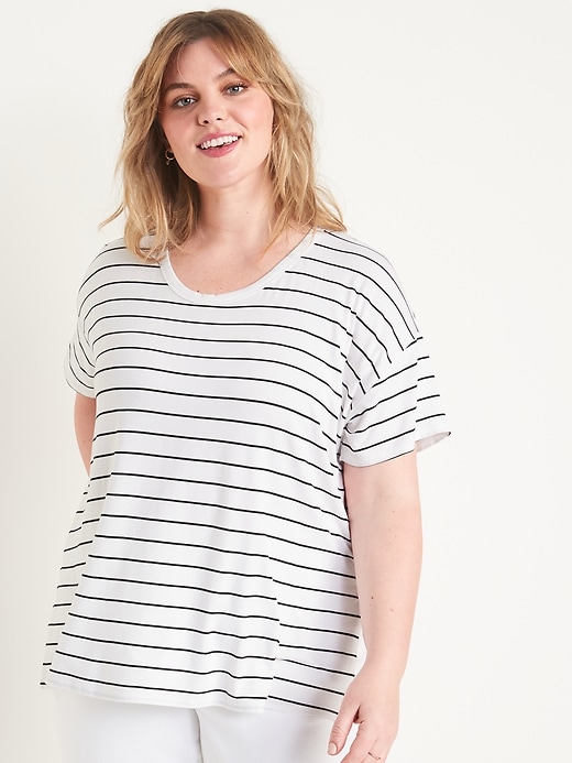 Image number 7 showing, Luxe Scoop-Neck Tunic T-Shirt for Women
