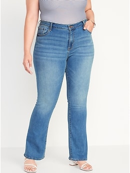 Jeans semi-évasés Kicker au fini moyen à taille moyenne pour femme