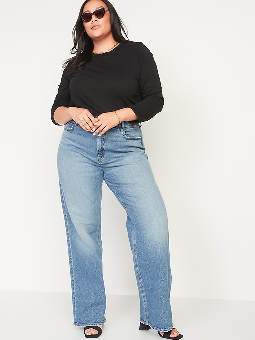 L'image numéro 3 présente T-shirt passe-partout en tricot flammé à manches longues pour Femme