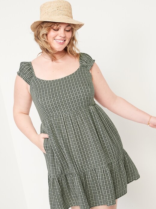 old navy green plaid dress Matching Long-Sleeve Button-Front Plaid Dress for Girls