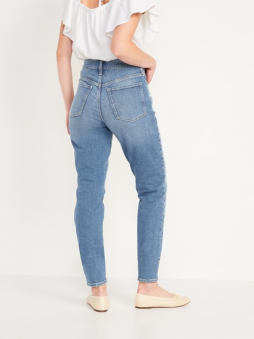 Image number 2 showing, High-Waisted OG Straight Patchwork Ripped Ankle Jeans for Women