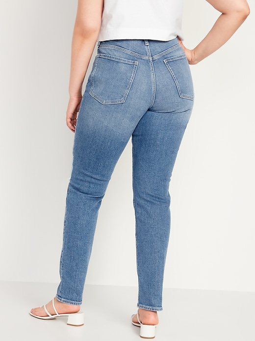 Image number 6 showing, High-Waisted OG Straight Patchwork Ripped Ankle Jeans for Women