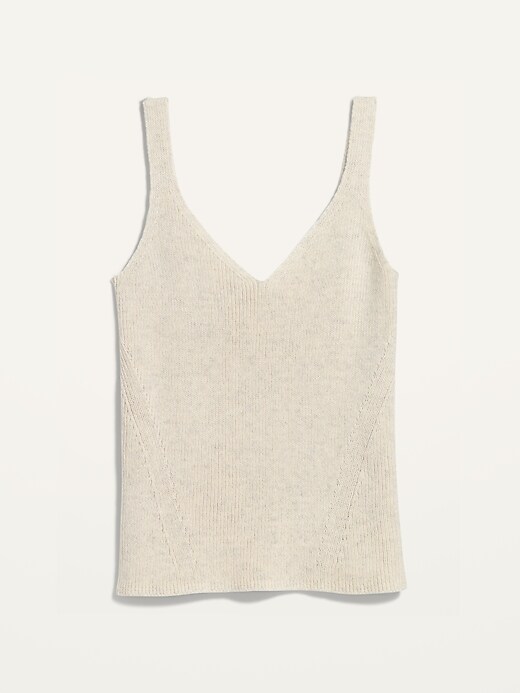 Image number 4 showing, V-Neck Rib-Knit Sweater Tank Top for Women