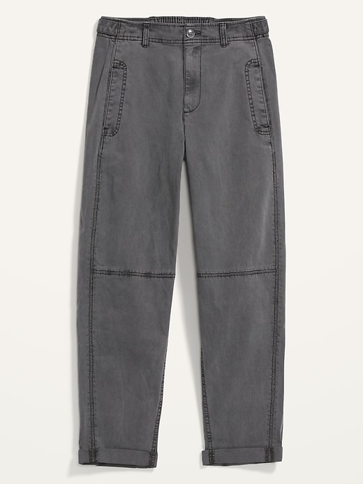 Image number 4 showing, High-Waisted Slouchy Balloon Workwear Pants