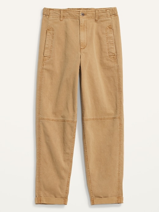 Image number 4 showing, High-Waisted Slouchy Balloon Workwear Pants for Women