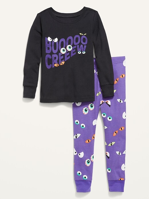 Unisex Halloween-Print Pajama Set for 