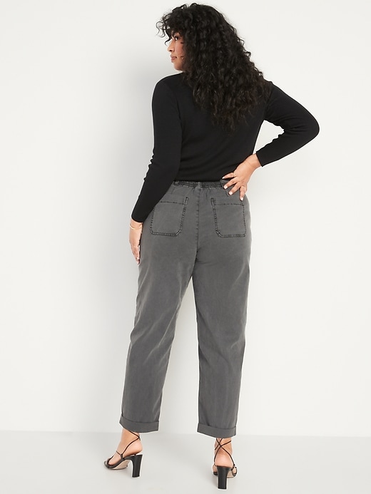 Image number 6 showing, High-Waisted Slouchy Balloon Workwear Pants