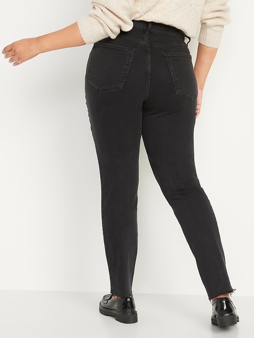 Image number 6 showing, High-Waisted OG Straight Cut-Off Ankle Jeans