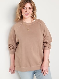 Oversized Vintage Tunic Sweatshirt for Women