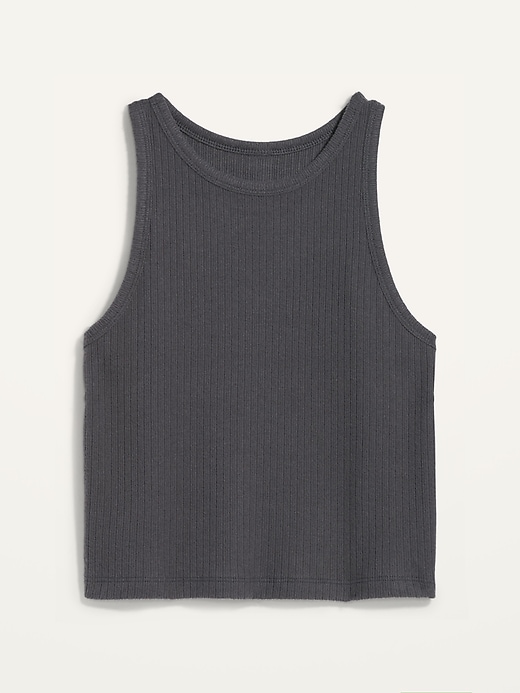 Image number 4 showing, Cropped Rib-Knit Tank Top