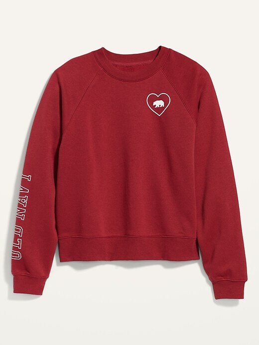 Image number 4 showing, Vintage Cropped Logo Graphic Sweatshirt for Women