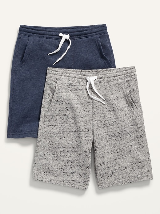 View large product image 1 of 2. 2-Pack Fleece Jogger Shorts for Boys (At Knee)