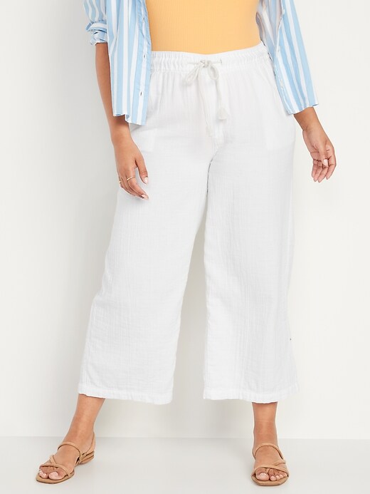 Image number 5 showing, High-Waisted Textured Soft Pants for Women