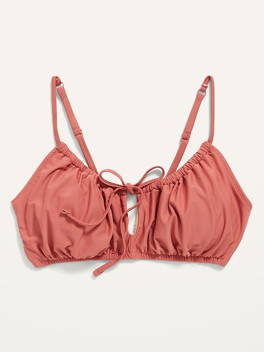 Image number 4 showing, Gathered Keyhole-Front Bikini Swim Top