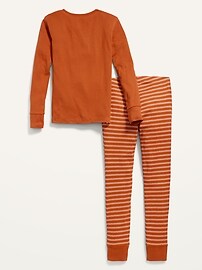 View large product image 3 of 4. Matching Thanksgiving Gender-Neutral Snug-Fit Pajama Set For Kids