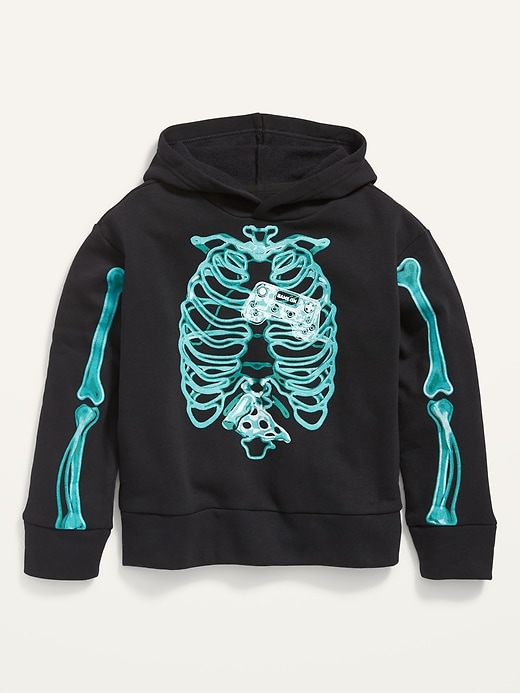 Halloween Skeleton Gender Neutral Graphic Pullover Hoodie for Kids Old Navy