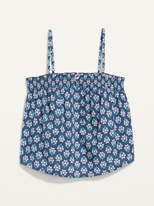 Image number 4 showing, Sleeveless Smocked Floral Swing Pajama Top