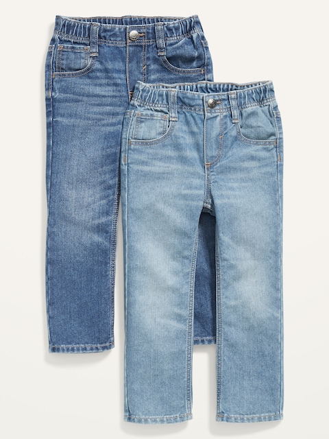 Unisex Wow Straight Pull-On Jeans 2-Pack for Toddler